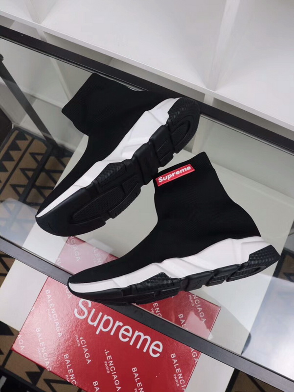 Balenciaga X Supreme Speed Runner Sock Black for sale